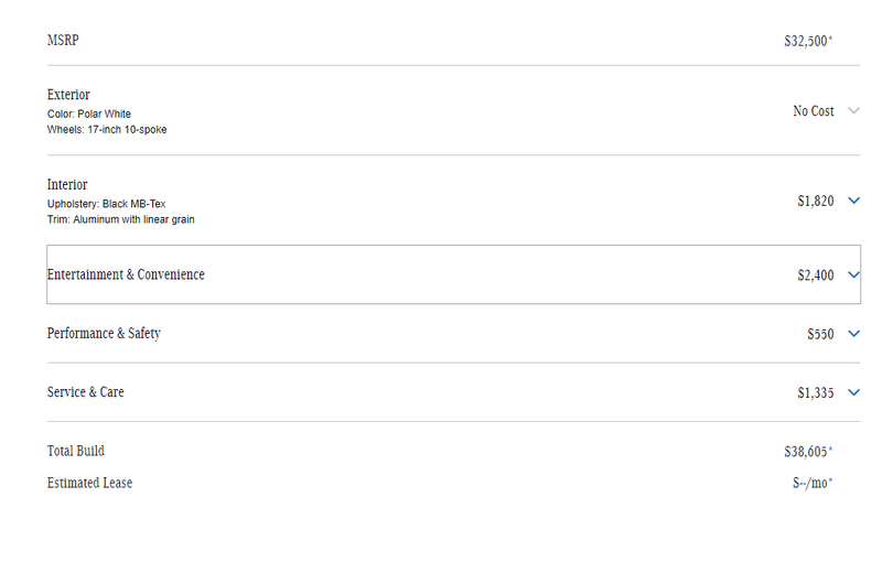 Illustration for article titled I just configured an A-Class with all the options I'd want